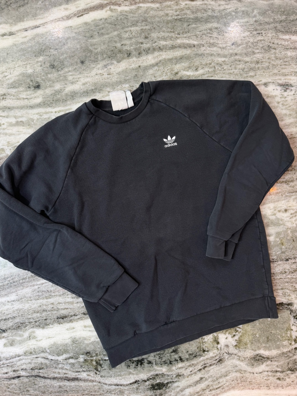 Adidas Black Trefoil Logo Crewneck Pullover
Medium